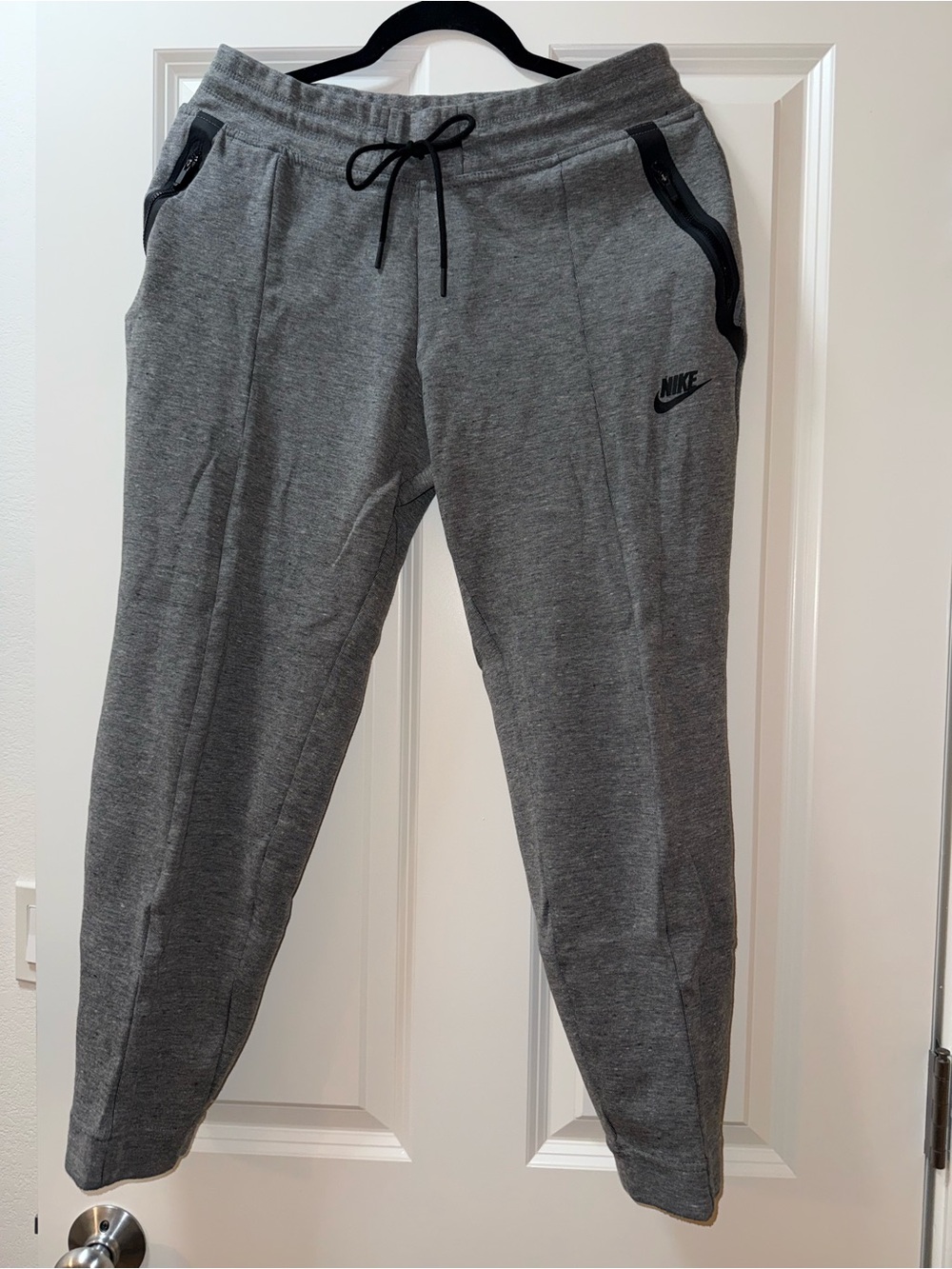 Nike grey Fleece Joggers with Drawstring